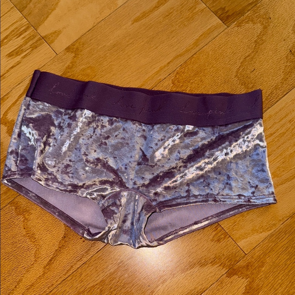 PINK Victoria's Secret Purple Velvet Panties